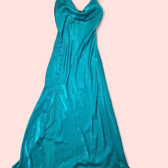 Zara teal green maxi dress - Picture 3 of 3